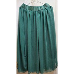 Skirt - Teal Midi Flowy